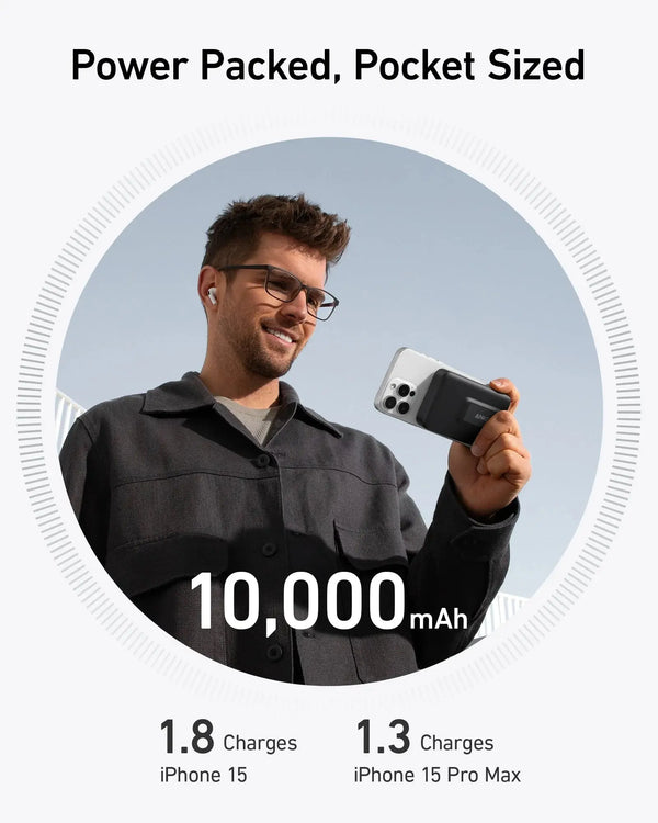 Anker Power Bank MagGo 10000mAh Qi2 Certified 15W