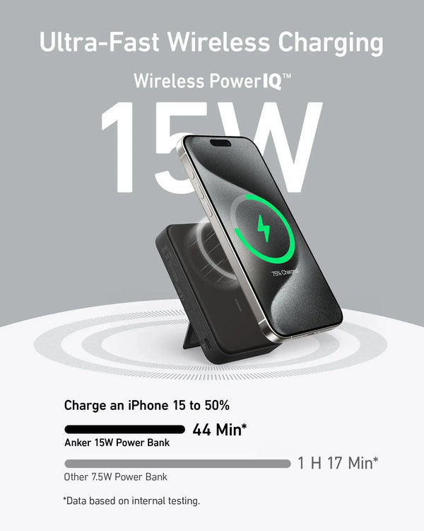 Anker Power Bank MagGo 10000mAh Qi2 Certified 15W