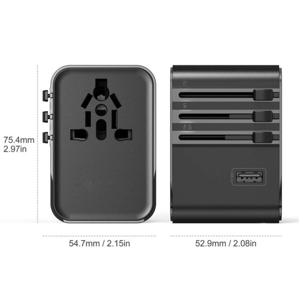 WiWU 45W GaN Universal Plug Adapter UA006