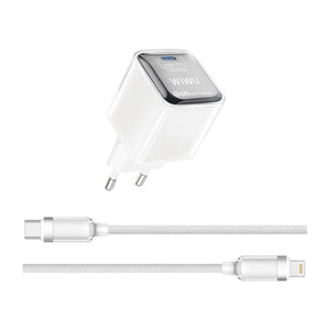 Jello 20W GaN Fast Charger+ Cable Sets EUType-C to Type-C Cable