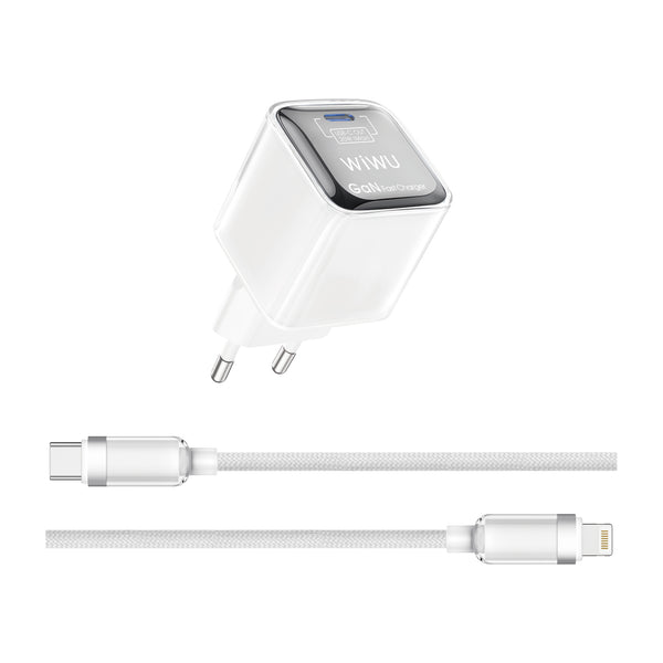 Jello 20W GaN Fast Charger+ Cable Sets EUType-C to Type-C Cable