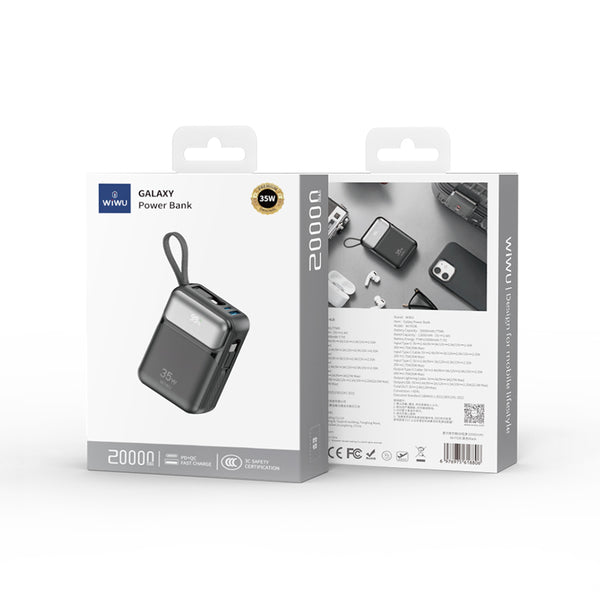 WIWU GALAXY 35W 20000mAh Power Bank