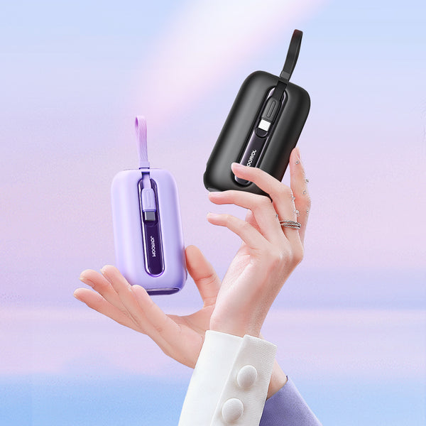 باور بانك ميني JOYROOM JR-L012 22.5W سعة 10000mAh مع كابلين مزدوجين