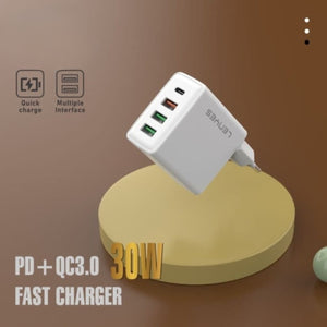 LENYES 30W 4-in-1 PD + QC USB Charger LCH340