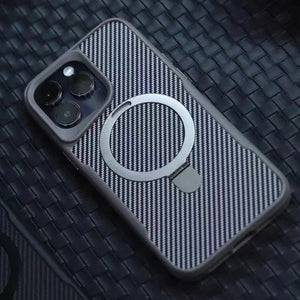 iPhone AirFlow Shield Carbon MagSafe Stand Case