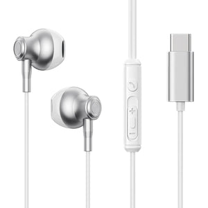 JOYROOM JR-EC07 TYPE-C Series Metal Half In-Ear Wired Earphones