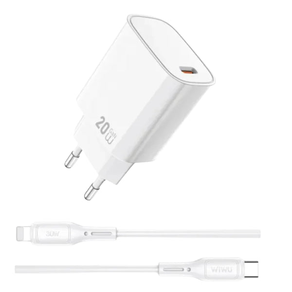 WiWU Essen GaN Fast Charger+Cable Combo (20W) Wi-G007