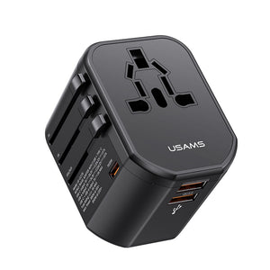 USAMS US-CC179 T59 20W Dual USB +Type-C Universal Travel Charger (US/AU/UK/EU)