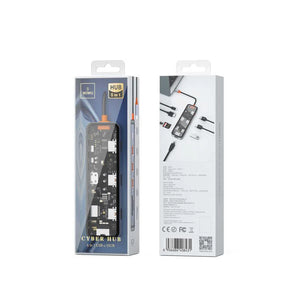 WIWU Cyber 8 in 1 Type-C Hub 100W