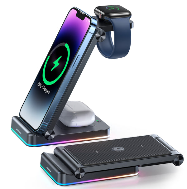 JOYROOM JR-A26 3-IN-1 15W Wireless Charging Stand