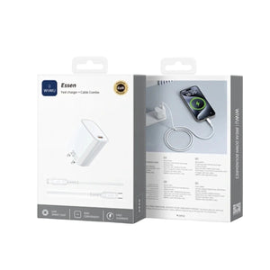 WiWU Essen GaN Fast Charger+Cable Combo (20W) Wi-G007