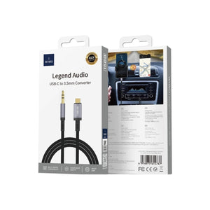 Wiwu Legend Audio Convertor 1.5m USB-C/Lightning to 3.5mm Wi-C048T