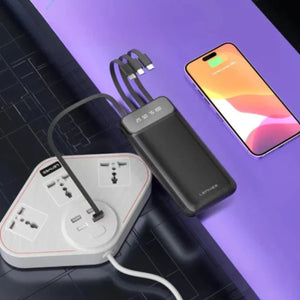 LENYES Power Bank 10000mAh with Multi-Input & Output Options PX182