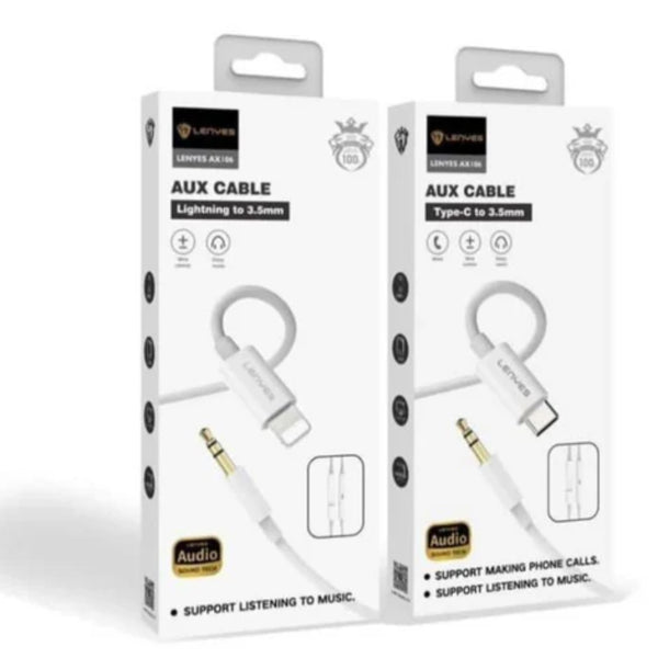 LENYES Lightning to AUX Cable AX106