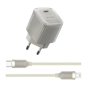 WIWU Jello GaN Charger with Lightning Cable Wi-U016