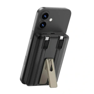 WiWU Elite 10000mAh Power Bank with Built-in Cable & Stand Wi-P056