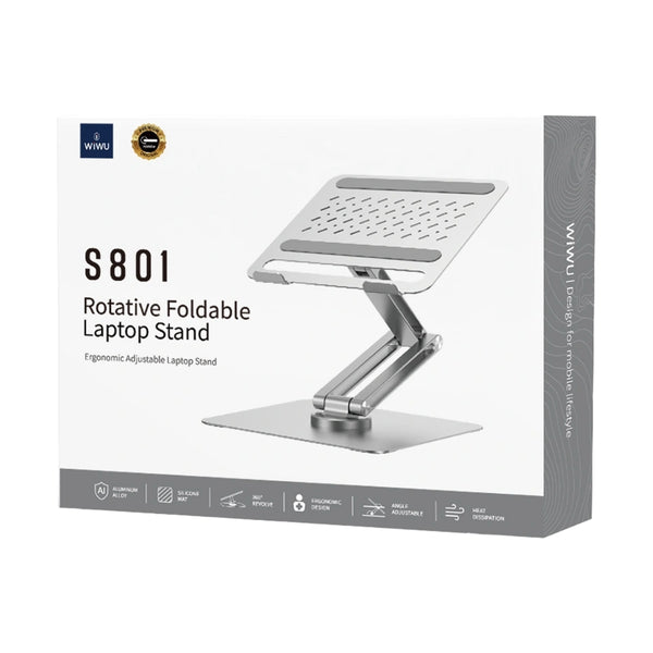 WiWU Alloy Laptop Stand Rotative Adjustable Notebook Holder S801