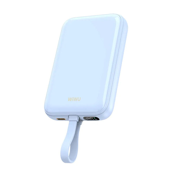 WiWU 10,000mAh Magnetic Wireless Charging Power Bank 20W with Cable Wi-P024