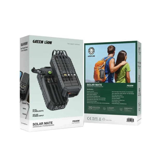Green Lion Solar Mate Power Bank 20000mAh