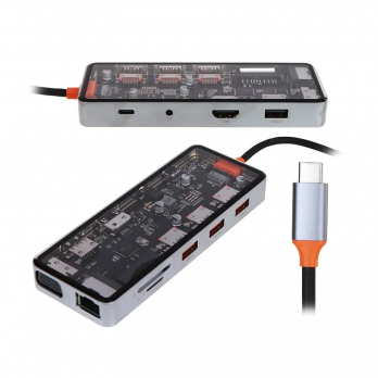 WIWU Cyber 11 in 1 Type-C Hub 100W