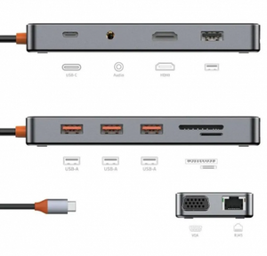 WIWU Cyber 11 in 1 Type-C Hub 100W