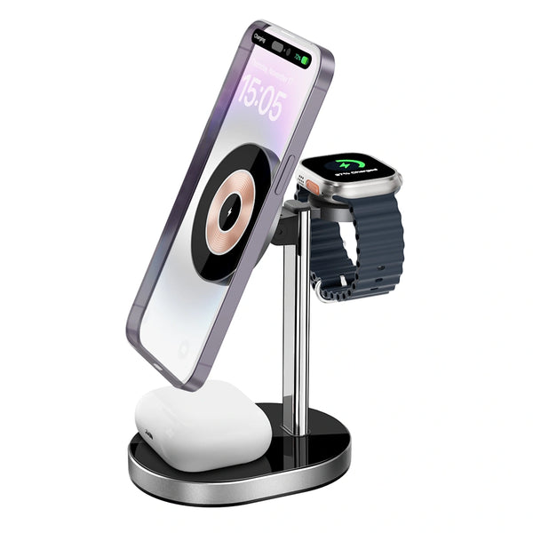 WIWU Wi-W003 3-IN-1 Wireless Charger