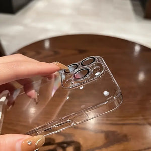 iPhone Ultra Thin Clear Built-in Lens Case