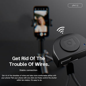 LENYES Bluetooth Selfie Stick with Tripod Stand LPH112