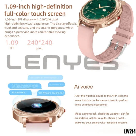 ساعة ذكية LENYES LW-214