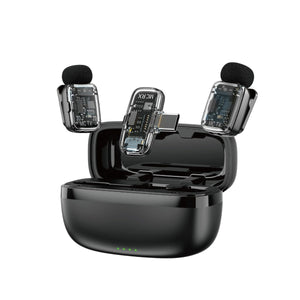 WiWU Dual Wireless Lavalier Microphone WM008