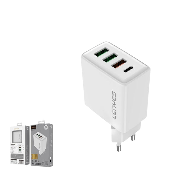 LENYES 30W 4-in-1 PD + QC USB Charger LCH340