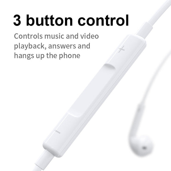 JOYROOM JR-EP3 Lightning Plug&Play Wired Earphone