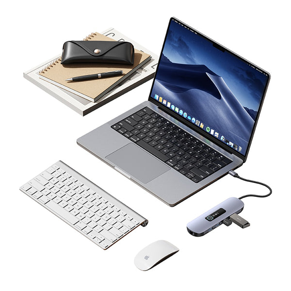 USAMS US-SJ644 PD100W 10in1 Multifunctional Type-C HUB