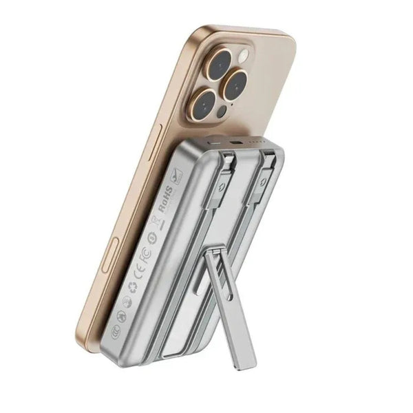 WiWU Elite 10000mAh Power Bank with Built-in Cable & Stand Wi-P056