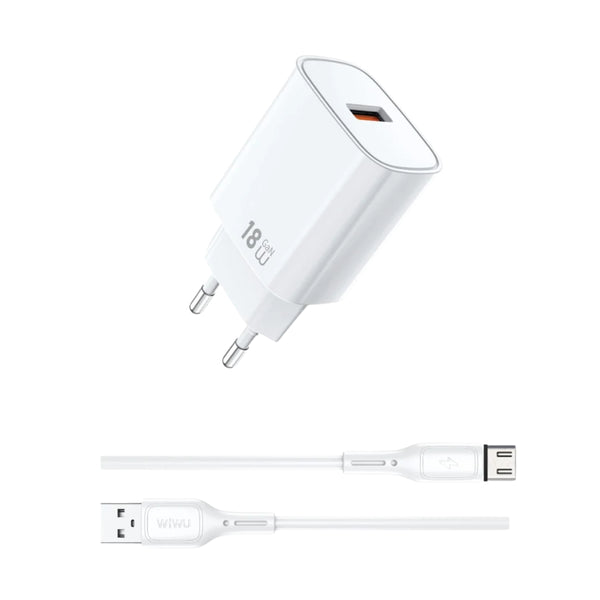 WiWU Essen GaN Fast Charger+Cable Combo (EU) Wi-G006
