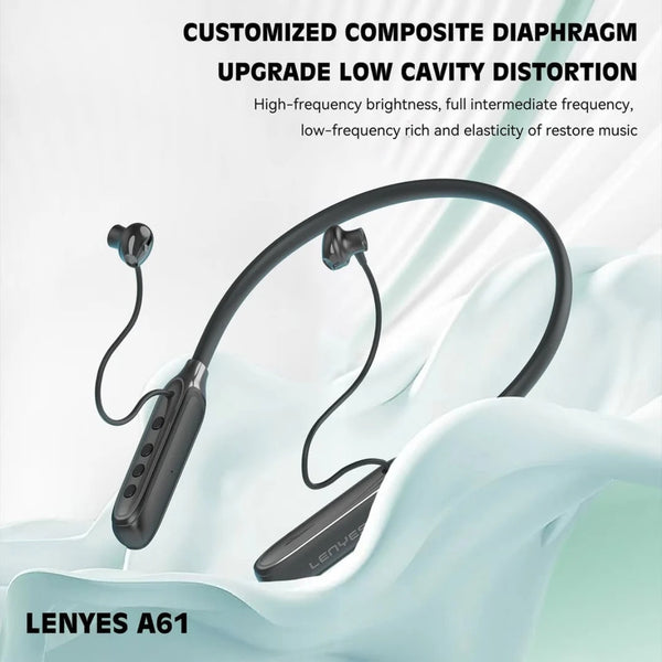 LENYES A61 Wireless Neckband Headphones