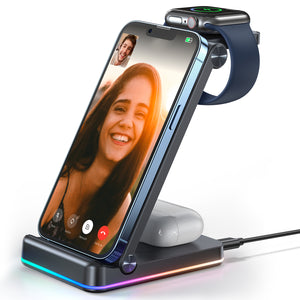 JOYROOM JR-A26 3-IN-1 15W Wireless Charging Stand