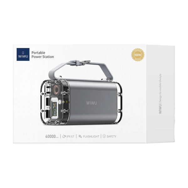 WiWU 100W Fast Charging Portable Energy Storage Power 40,000mAh P003
