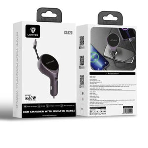 LENYES 60W Fast Charging Car Charger CA820