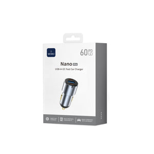 WIWU 60W Nano Pro A+2C Fast Car Charger Wi-CC032