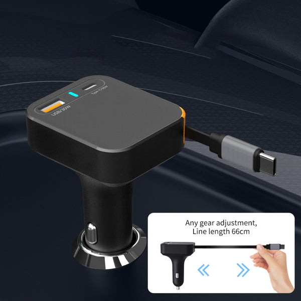 WIWU 65W Helix A+C Fast Car Charger Wi-CC033