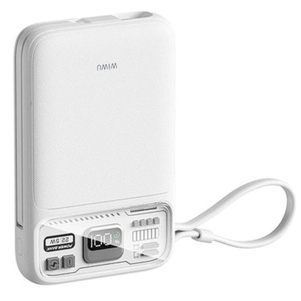 WiWU Portable Charger 22.5W Bluit With Cable Fast Charging Power Bank P016