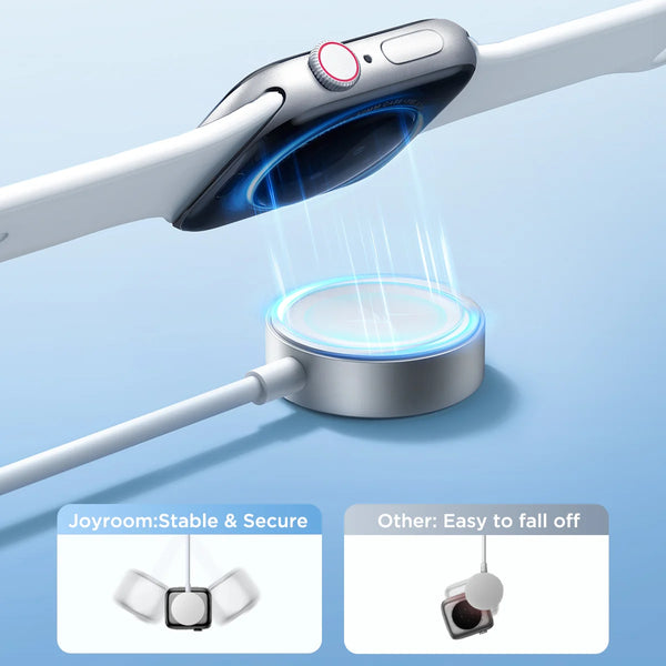 JOYROOM S-IW007 3-in-1 Apple Watch Magnetic Charger with Dual Lightning Cable