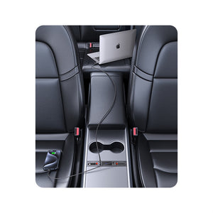 USAMS US-SJ649 60W 4 ports Car Central Control Charging HUB For Tesla 3/YC