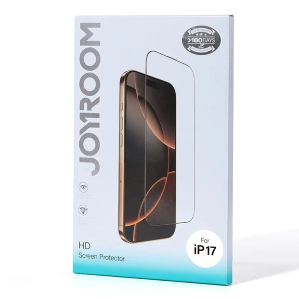 JOYROOM iPhone 17 Series Tempered Glass Screen Protector (Clear HD+Dustproof)