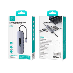 USAMS US-SJ644 PD100W 10in1 Multifunctional Type-C HUB