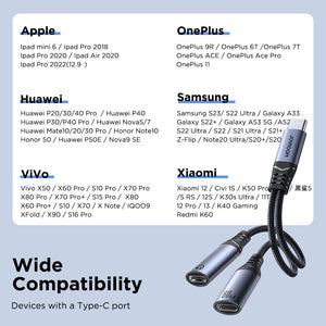 JOYROOM SY-C03 Type-C To X2 Type-C Adapter