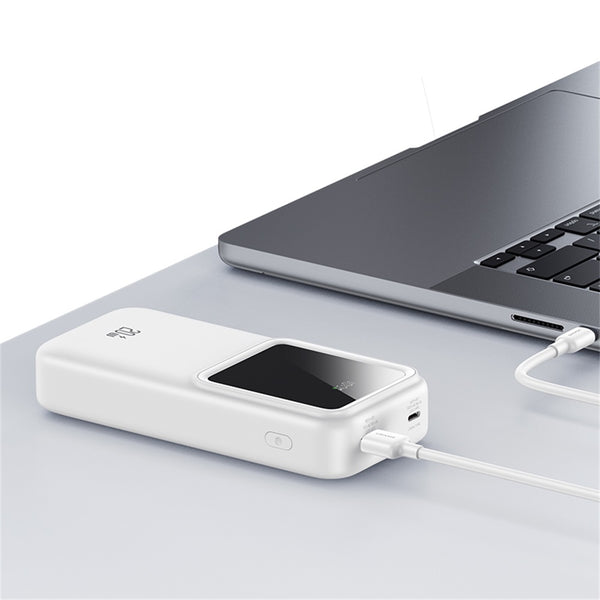 USAMS PD20W Dual-port Digital Display Fast Charging Power Bank With Dual Cables