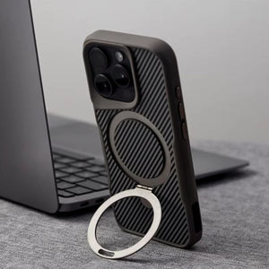 iPhone AirFlow Shield Carbon MagSafe Stand Case