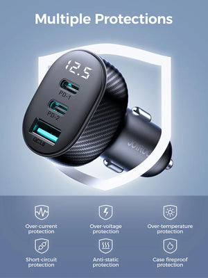 JOYROOM JR-CCD04 30W 2C1A Digital Display Car Charger